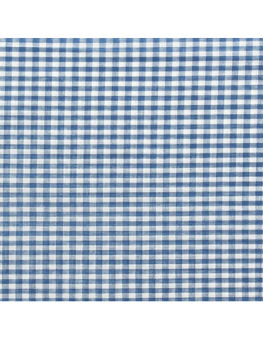 Tecido Vichy grandes quadrados - Azul jeans