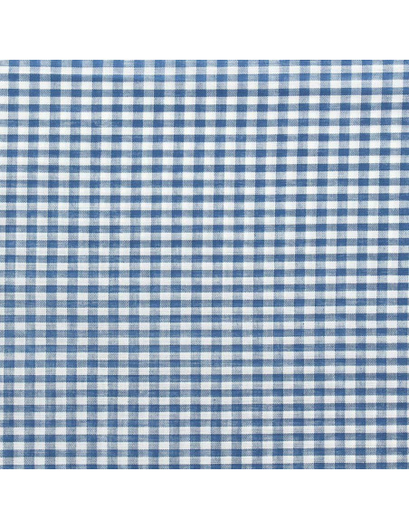 Tecido Vichy grandes quadrados - Azul jeans