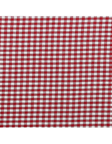 Tecido Vichy grandes quadrados - Vermelho
