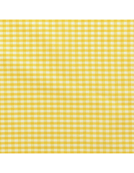 Tecido Vichy grandes quadrados - Amarelo