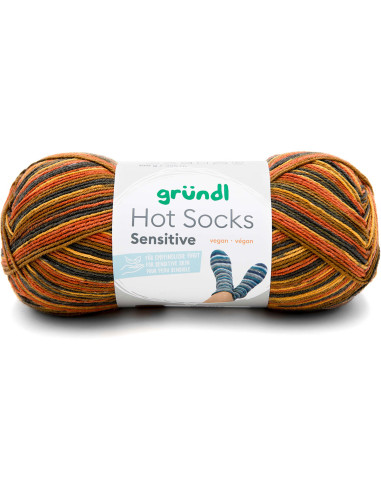Lã para meias Hot Socks Sensitive Gründl