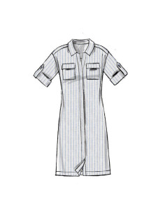 Molde de blusa, túnica, vestidos e cinto - McCall's 7387 2