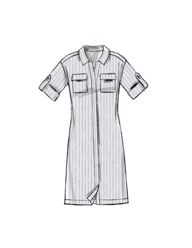 Padrão de blusa, túnica, vestidos e cinto - McCall's 7387