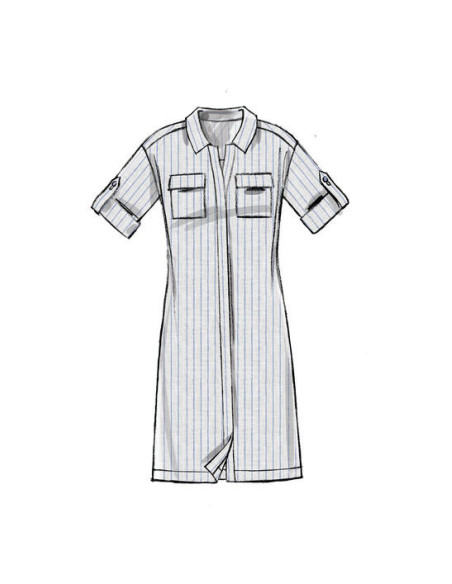 Padrão de blusa, túnica, vestidos e cinto - McCall's 7387