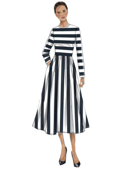 Molde de vestido - Vogue 9197
