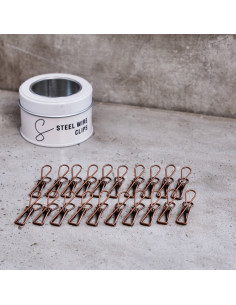 Caixa de grampos de metal - Bronze 2