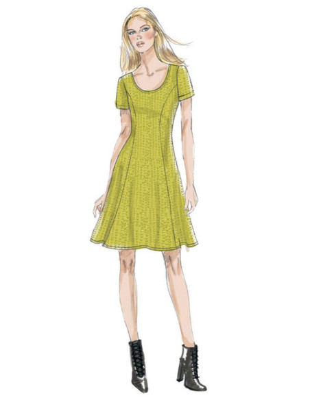 Molde de vestido - Vogue 9199
