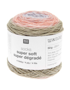 Lã para meias Socks Super Soft Dégradé Rico Design 2