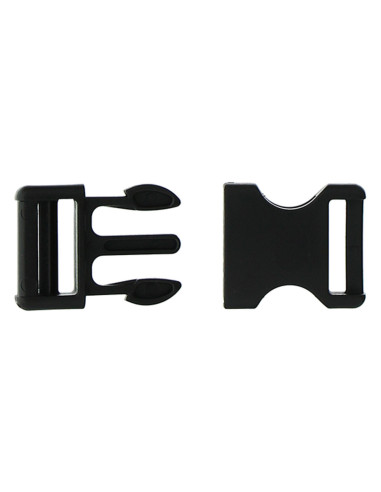 Fivela banana 20 mm - Preto