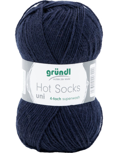 Lã para meias Hot Socks uni 50 Gründl