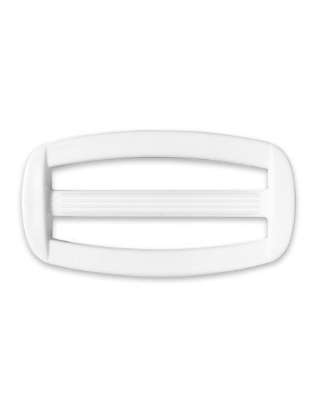 Fivela deslizante de plástico branco 40 mm