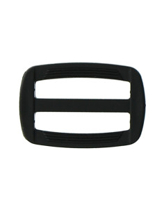 Fivela deslizante de plástico preto 30 mm