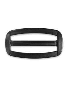 Fivela deslizante de plástico preto 40 mm