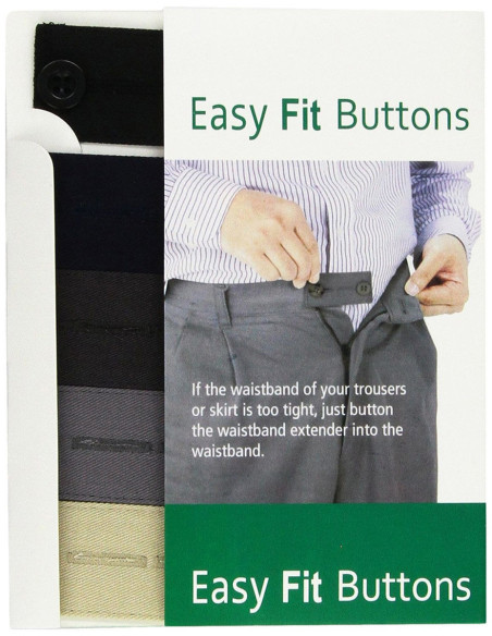 Botões de extensão Easy Fit para calças e saias