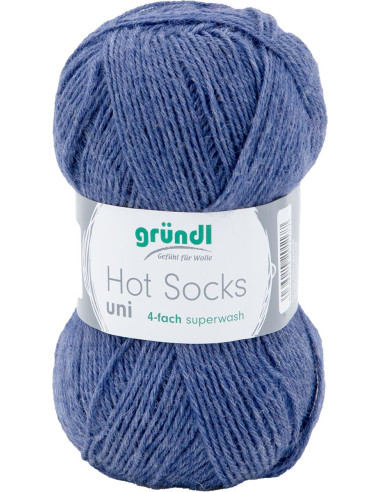 Lã para meias Hot Socks uni 50 Gründl