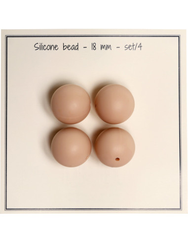 Contas de silicone de 18 mm para chocalhos, prendedores de chupeta para bebê