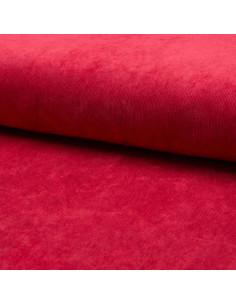 Tecido veludo cotelê - Vermelho