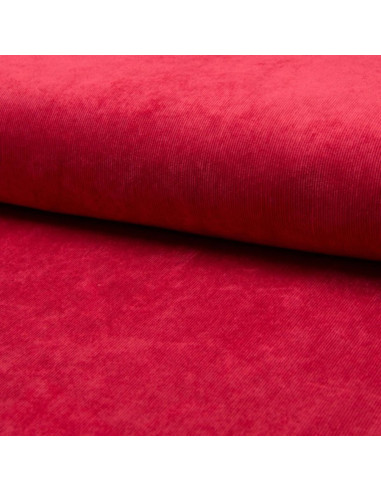 Tecido veludo cotelê - Vermelho