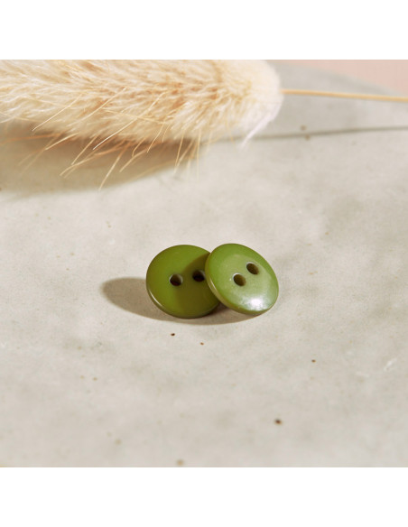 Botão Classic Shine - Folha de Matcha