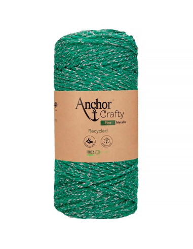 Algodão macramé reciclado Crafty Fine Metálico Anchor