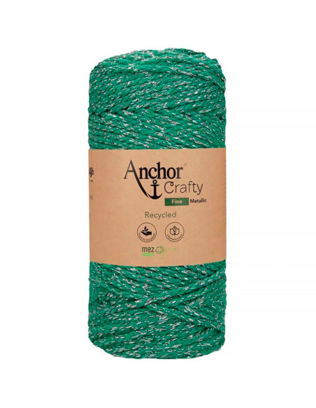 Algodão macramé reciclado Crafty Fine Metálico Anchor