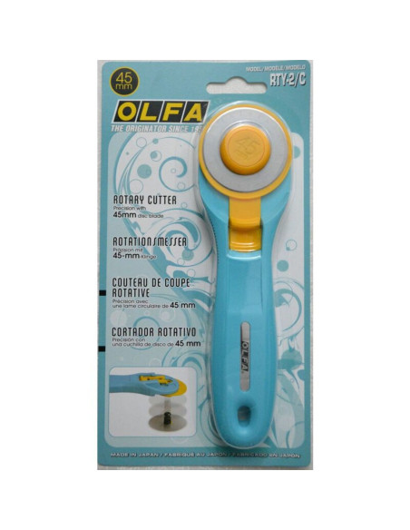 Cortador circular ergonômico Turquesa Olfa 45mm