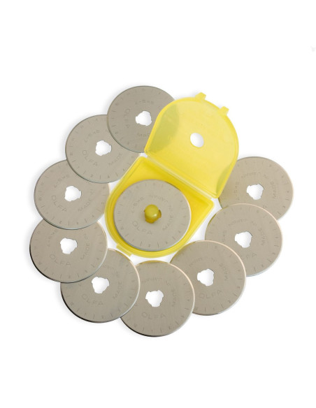10 lâminas de reposição para cortador Olfa - 45 mm