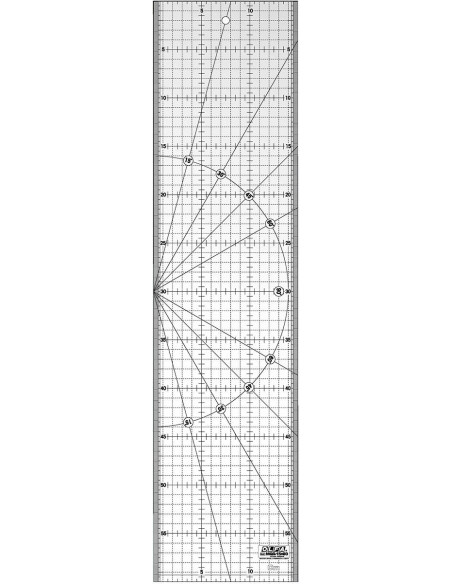 Regra de acolchoamento Olfa 15 cm x 60 cm