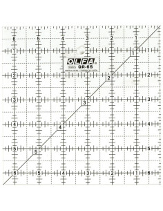 Régua patchwork Olfa 6.5 x 6.5 polegadas