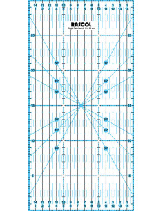 Régua patchwork Rascol 15 x 30 cm
