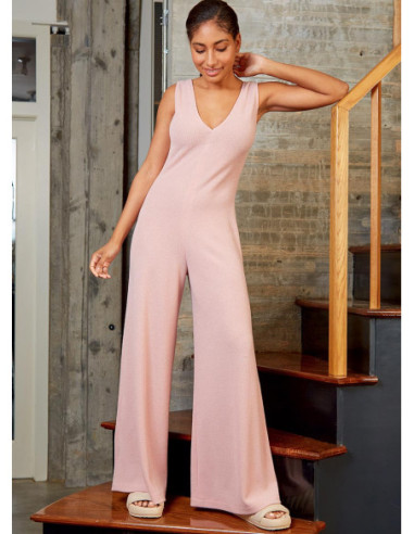 Molde de macacão, combinação, robe e cinto - McCall's 8245