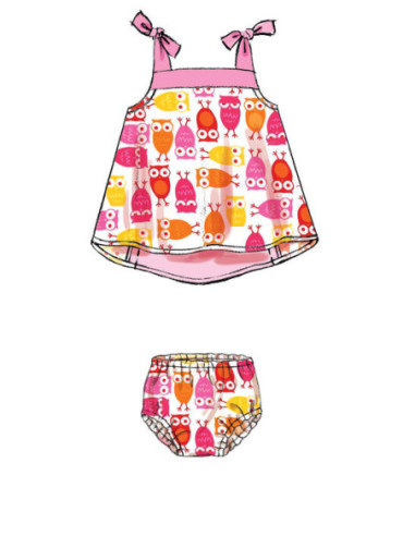 Molde de vestidos, calcinhas, collants e chapéus - McCall's 7342