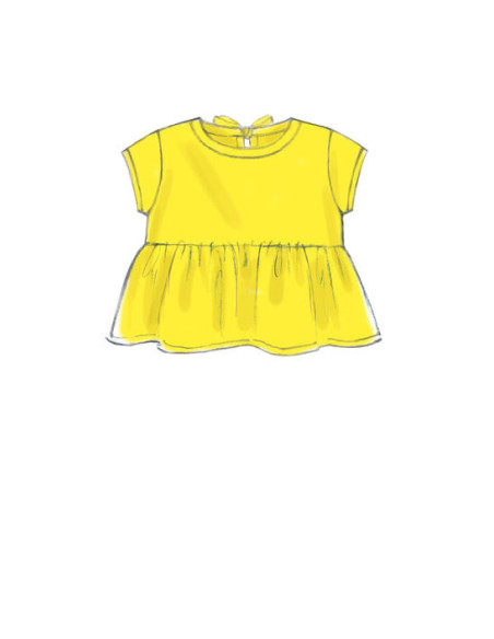 Padrão de blusas, vestidos e collants - McCall's 7458