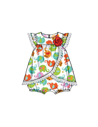 Molde de macacão para bebê - McCall's 7107