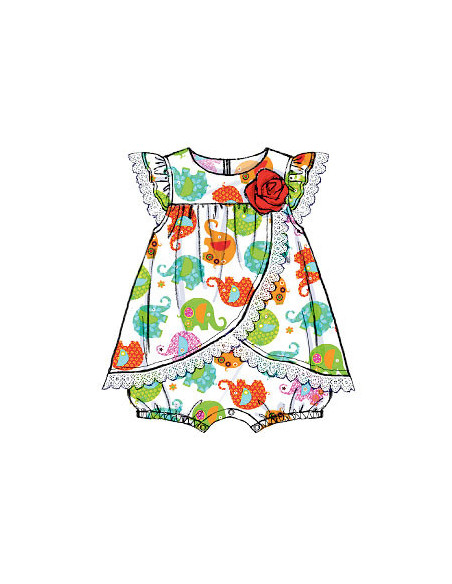 Molde de macacão para bebê - McCall's 7107