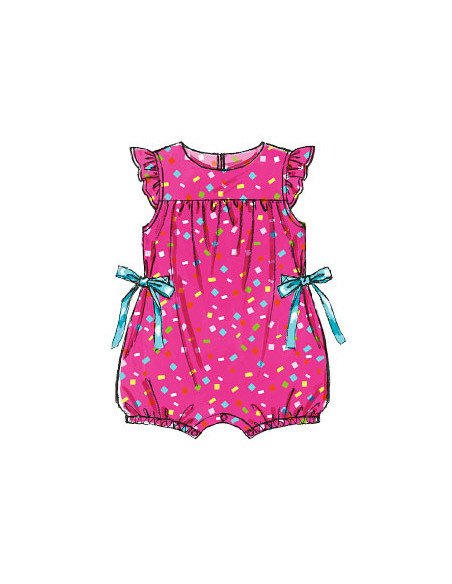 Molde de macacão para bebê - McCall's 7107