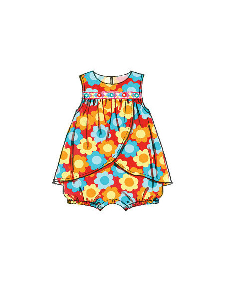 Molde de macacão para bebê - McCall's 7107