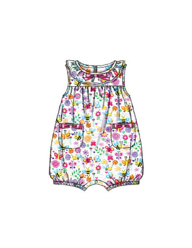 Molde de macacão para bebê - McCall's 7107