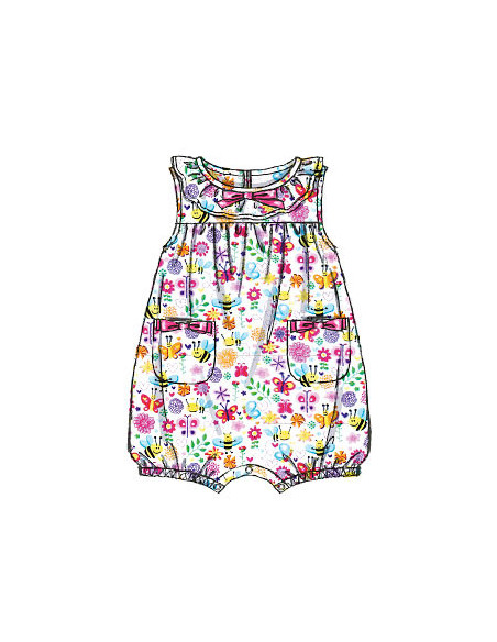 Molde de macacão para bebê - McCall's 7107