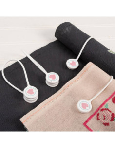 Conjunto de 2 anéis de fixação magnéticos para tecidos 2