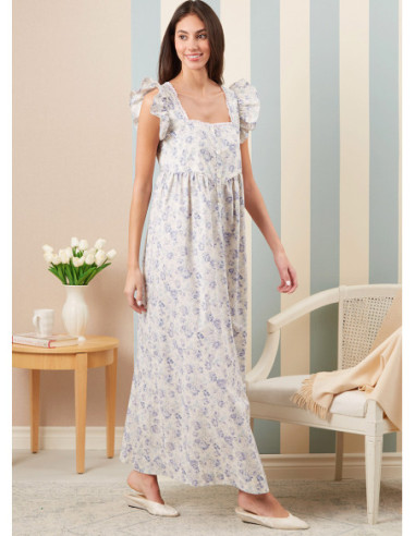 Padrão de robe, cinto para amarrar e camisa de dormir - McCall's 8381