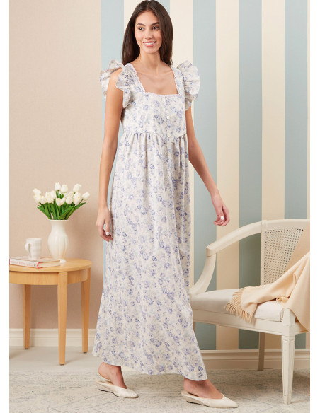 Padrão de robe, cinto para amarrar e camisa de dormir - McCall's 8381