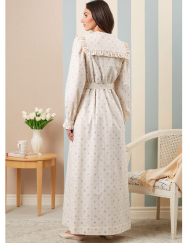 Padrão de robe, cinto para amarrar e camisa de dormir - McCall's 8381