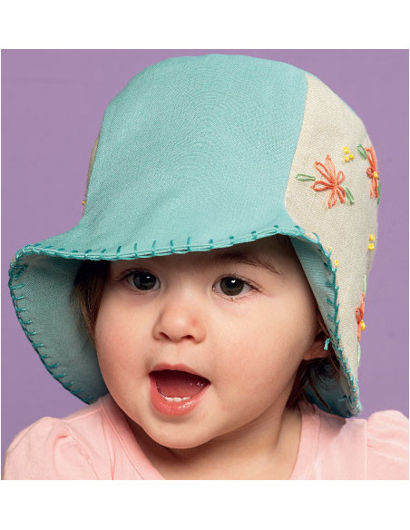 Molde de chapéus para bebês - McCall's 6762
