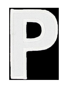 Emblema termocolante letra P
