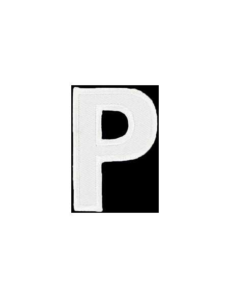 Emblema termocolante letra P