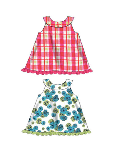 Padrão de blusa, vestidos, calção bufante e calças - McCall's 6912