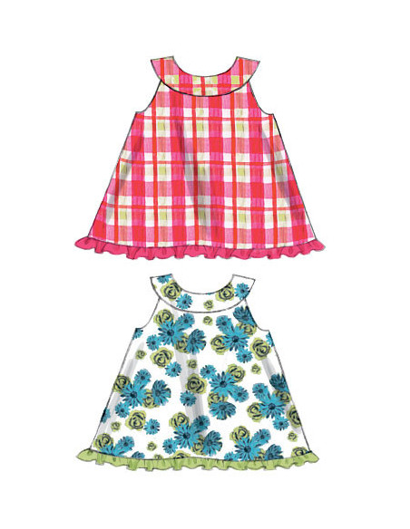 Padrão de blusa, vestidos, calção bufante e calças - McCall's 6912
