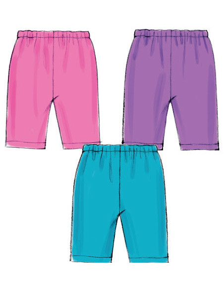 Padrão de blusa, vestidos, calção bufante e calças - McCall's 6912