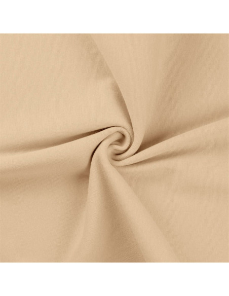 Tecido jersey ribana - Champanhe